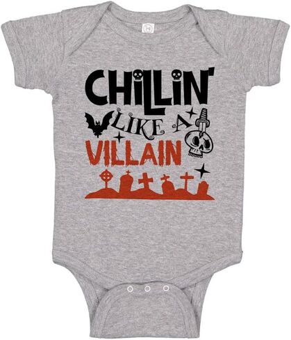 Chillin Like a Villain Halloween Baby Infant Bodysuit in Kuwait