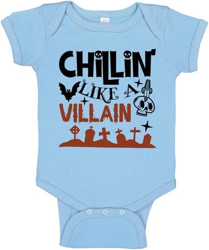 Chillin Like a Villain Halloween Baby Infant Bodysuit in Kuwait
