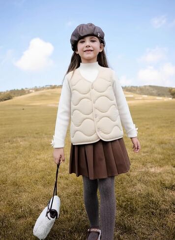 AMIYAN Toddler Baby Boy Girls Puffer Vest Sleeveless Jacket Fall Winter Waistcoat Outerwear with Pocket in Kuwait
