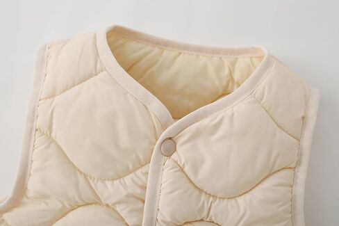 AMIYAN Toddler Baby Boy Girls Puffer Vest Sleeveless Jacket Fall Winter Waistcoat Outerwear with Pocket in Kuwait