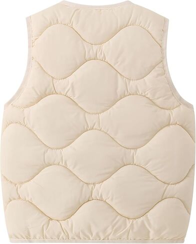 AMIYAN Toddler Baby Boy Girls Puffer Vest Sleeveless Jacket Fall Winter Waistcoat Outerwear with Pocket in Kuwait