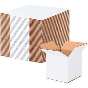 10x7x5 Shipping Boxes Set of 25, White Corrugated Cardboard Box for Small Business for Mailing Packaging Gifts in Saudi Arabia