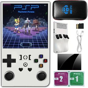 R36MAX Retro Handheld Game Console ، شاشة IPS OCA HD MIPI مقاس 4 بوصات ، نظام Linux مفتوح المصدر و 18000 من الألعاب ، وحدة ألعاب فيديو محمولة 64 جيجابايت. (أسود) in Kuwait