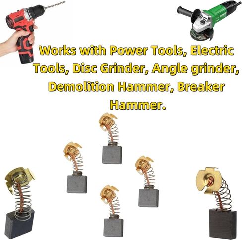 CB204 Carbon Brushes Coals لـ Makita CB-204 CB204 CB203 CB202 CB200 191953-5 191957-7 Grinder 6Pack in Kuwait