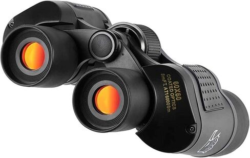 60x60 High Magnification Binoculars - Dual Cylinder Telescope with Coordinate System, Low Light Performance, Red Film Optics in Saudi Arabia