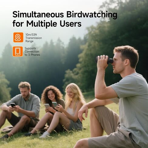 SVBONY SA208 8x42 ED Binoculars for Adults High Powered, Digital Binoculars with Camera, 16M Photo 1080P Video Photo Recorder, ED & FMC Color reproduction, 8 Zoom for Bird Watching, Travel Photography in Saudi Arabia