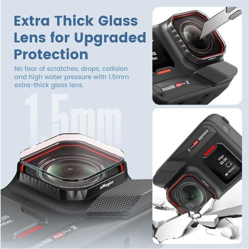 Waterproof Lens Filter for Insta360 Ace Pro 2,Additional Lenses Optical Glass, high Transmittance, Waterproof,Oil-Resistant (ND8/16/32/CPL) in Saudi Arabia