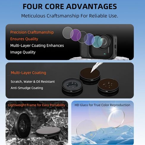Lens Filter Set for Insta360 Go Ultra,Filter Kit for Insta360 Go Ultra Camera (UV) in Saudi Arabia