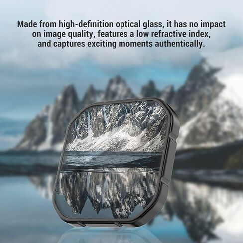 yunseity action camera camera filter cendens filter nd filters with cpl coll dolarizer ، nd8 nd16 nd32 filter for pro 2 action camera accessories in Saudi Arabia