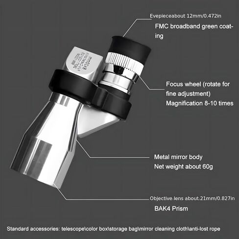 Monocular Compact Mini Telescope, Portable Handheld Mini Monocular for Adults, Tech Gadgets Perfect for Bird Watching, Fishing, Travel and Scenery. 10x20mm（Black） in Saudi Arabia