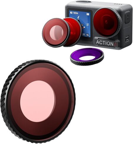 مرشحات الغوص لـ DJI Osmo Action 5 Pro / 4 ، غطاء حماية عدسة Filter لـ DJI Osmo Action 5 Pro / 4 (Purple) in Saudi Arabia