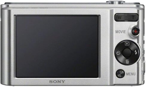 Sony Cybershot DSC-W800 Compact Digital 20.1 Megapixel Camera مع Super يحتوي على مستشعر CCD ، شاشة LCD صافية 2.7 بوصة ، وحزام المعصم (الفضة ، متجددة) in Saudi Arabia