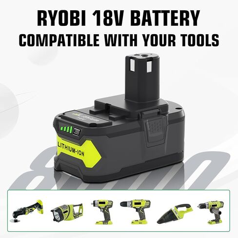 2Packs P100 3.6Ah 18V Replacement Battery Compatible with Ryobi 18V Battery One+ P101 ABP1801 ABP1803 BPP1820 130224028 130224007 in Saudi Arabia