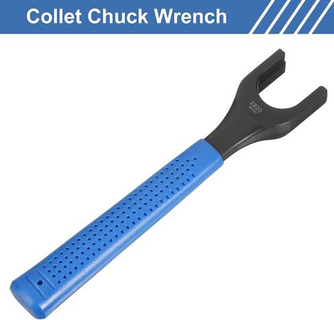 uxcell ER16 O-Type Collet Chuck Wrench Spanner 40CrV Integral Type Nut Spanner with Non-slip Handle for Clamping Nut Milling Machine Lathe Chuck Holder Tools in Saudi Arabia