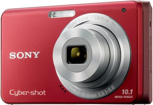 Sony Cybershot DSC-W180 10.1MP Digital Camera with 3x SteadyShot Stabilized Zoom and 2.7-inch LCD (Red) (Renewed) in Saudi Arabia