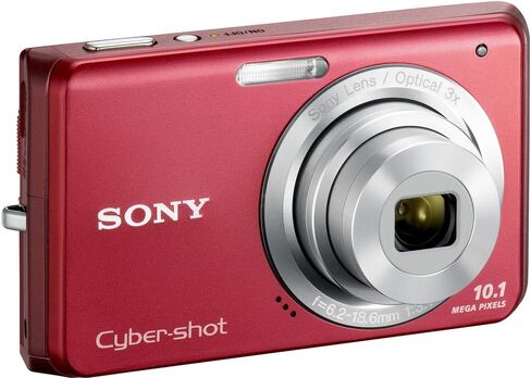 Sony Cybershot DSC-W180 10.1MP Digital Camera with 3x SteadyShot Stabilized Zoom and 2.7-inch LCD (Red) (Renewed) in Saudi Arabia