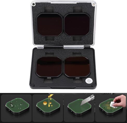 Yunir Lens Filter Set for Pro 2 Camera Accessories,HD Optical Glass ND8 ND16 ND32 ND64 Neutral Density HD Filter Lens Protective Protector Cover for Pro 2 Action Camera in Saudi Arabia
