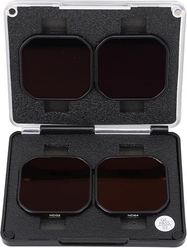 fosa ND Filter Set for Action Camera, 4PCS ND8 ND16 ND32 ND64 Optical Glass Lens Filters with Storage Case for Pro 2 HD Accessories in Saudi Arabia