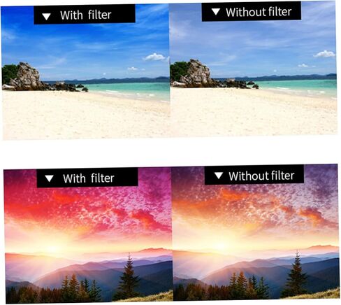 Nuobesty 10pcs ملونة غروب الشمس فيلم مرشحات تصحيح اللون الأحمر للتصوير الفوتوغرافي الإضاءة المواد الهلامية المحمولة. in Kuwait