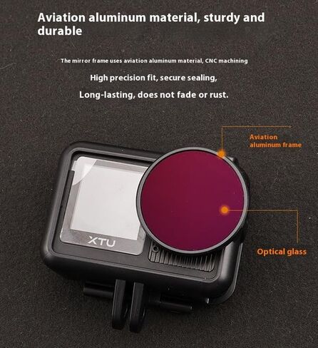 Lens Filter Kit for XTU X3 Camera Multi-Coated HD Optical Glass (UV+CPL+ND8PL+ND16PL+ND32PL+ND64PL) in Saudi Arabia