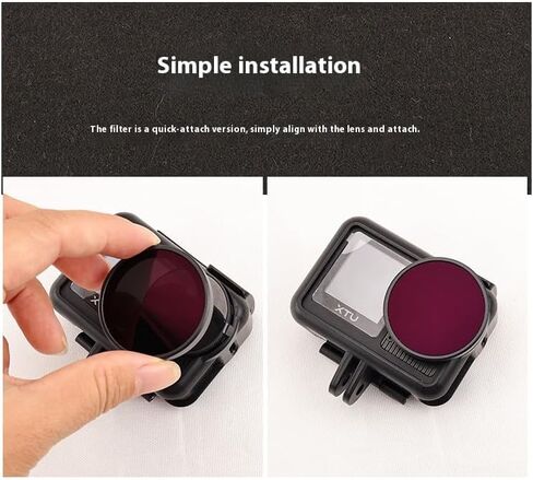 Lens Filter Kit for XTU X3 Camera Multi-Coated HD Optical Glass (UV+CPL+ND8PL+ND16PL+ND32PL+ND64PL) in Saudi Arabia