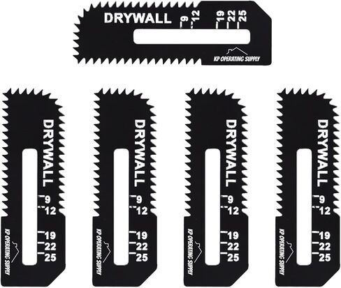 5 Pack Drywall Cutter Saw Blades for Makita - High Carbon Steel Cordless Cut Out Saw Blades - Cuts Drywall up to 1-3/16" Thick - by KP Operating Supply in Saudi Arabia