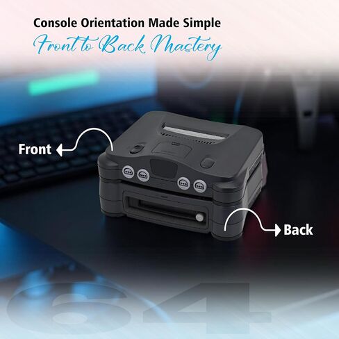 Nintendo 64 Console Premium مع 2 وحدات تحكم ، بطاقة ذاكرة 256 كيلو بايت ، كابل HDMI (متجدد) in Saudi Arabia