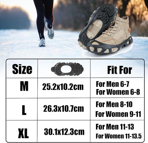 زوجان من مرابط الجر الجليدي، مسامير عالمية غير قابلة للانزلاق، 8 مقابض أحذية ثلج من الفولاذ، مرابط ثلج متينة للأحذية in Kuwait