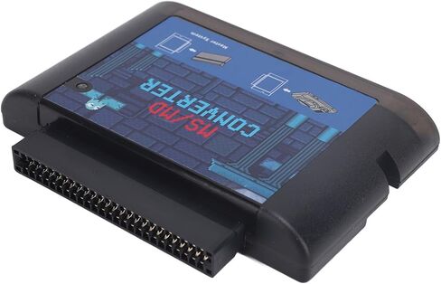 Zopsc MS to MD Game Card Converter, MS to MD Adapter for Retron 5 3 2 for Mega Drive for Genesis, Game Video Cassette Converter (Black Transparent) in Saudi Arabia