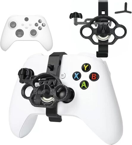 Xhiver Xbox One X/S Controller Mini Teenering Wheel Attachment Games Games Controller Association Audter Wheel Affectory for Xbox (Black ، 1 pack) in Kuwait