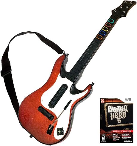 Original Wii Guitar Bundle - Les Paul Wii Controller + Game (Renewed) in Saudi Arabia