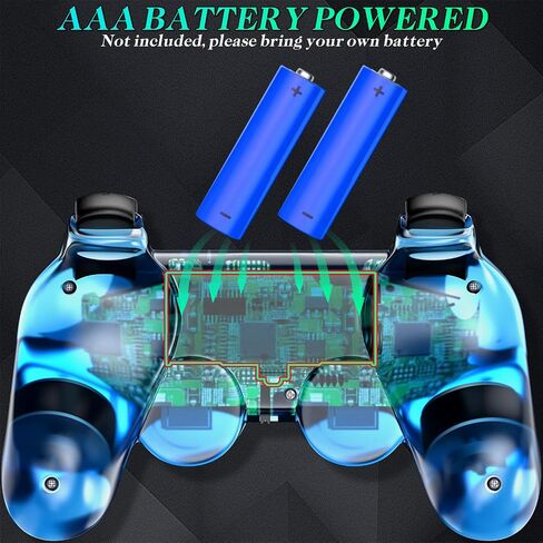 وحدة التحكم اللاسلكية Degulan متوافقة مع وحدة التحكم PS-2 ، GamePad عن بُعد للعب 2 (Clearred و ClearBlue) in Kuwait