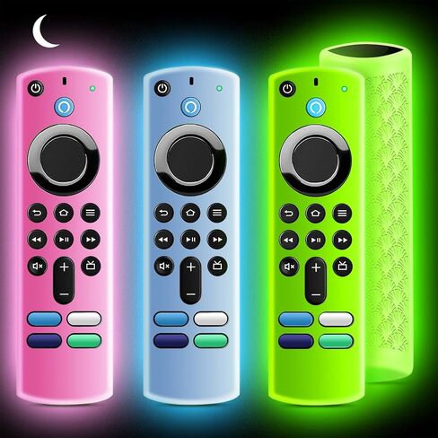 （3 Pack） ONEBOM Silicone Protective Remote Case Cover, Silicone Control Cover Skin| Glow in The Dark(Green&Purple&Orange) in Saudi Arabia