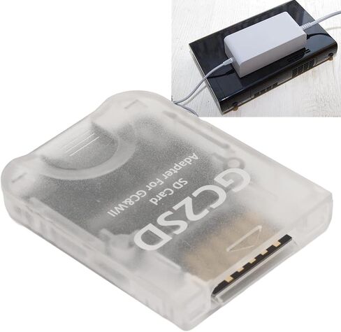 قارئ بطاقة GC2SD لمحول بطاقة التخزين الصغيرة ، بطاقة ذاكرة Micro Console مع الحد الأقصى للذاكرة المتوافقة مع GC ووحدة التحكم والتوصيل والتشغيل (شفاف) in Saudi Arabia