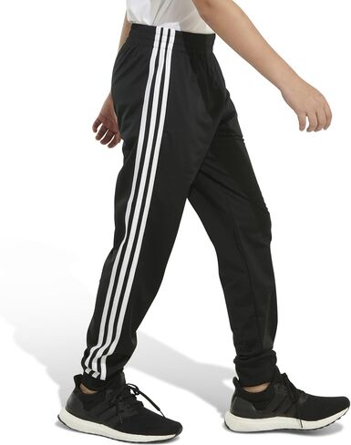 adidas Boys' Little Active Sports Athletic Tricot Jogger Pant, Iconic Black, 5 in Saudi Arabia