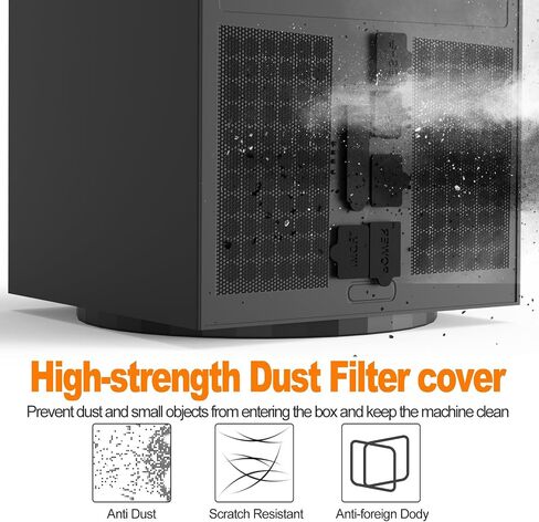 Dust Filter for Xbox Series X Console- 8 Silicone Plugs and 4 PVC Meshs Set, Anti-Dust Vent Cover Dustproof Case X-Series X Accessories with 6 Thump Grip Caps for Xbox Controllers in Kuwait