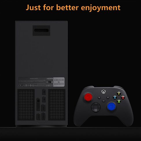 Dust Filter for Xbox Series X Console- 8 Silicone Plugs and 4 PVC Meshs Set, Anti-Dust Vent Cover Dustproof Case X-Series X Accessories with 6 Thump Grip Caps for Xbox Controllers in Kuwait