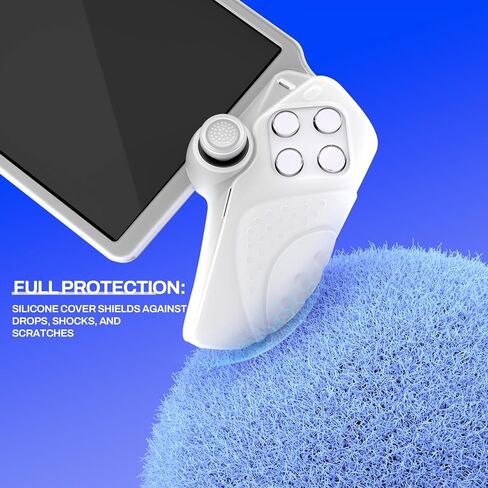 PlayVital Design for PS Portal Cover, Guardian Edition Silicone Protective Case for PS Portal Remote Player with Thumb Grips - Shockproof, Anti-Slip Grip Accessories - Black in Saudi Arabia