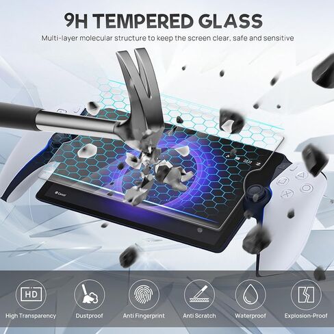 Solura 5-in-1 PS PORTAL CASE-مجموعة ملحقات بوابة PlayStation مع حالة سفر EVA ، غطاء وحدة التحكم ، واقي الشاشة ، قبضة الإبهام وقبعات الأزرار-لبوابة PS5 ، الأسود in Saudi Arabia