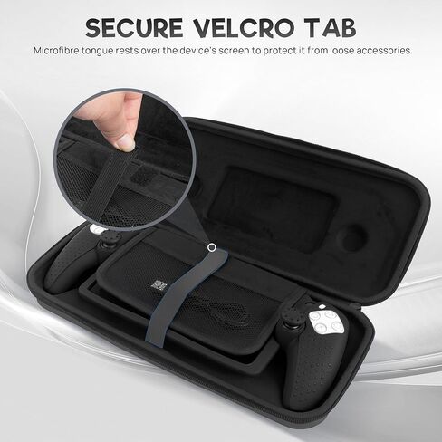 Solura 5-in-1 PS PORTAL CASE-مجموعة ملحقات بوابة PlayStation مع حالة سفر EVA ، غطاء وحدة التحكم ، واقي الشاشة ، قبضة الإبهام وقبعات الأزرار-لبوابة PS5 ، الأسود in Saudi Arabia
