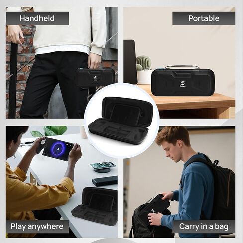 Solura 5-in-1 PS PORTAL CASE-مجموعة ملحقات بوابة PlayStation مع حالة سفر EVA ، غطاء وحدة التحكم ، واقي الشاشة ، قبضة الإبهام وقبعات الأزرار-لبوابة PS5 ، الأسود in Saudi Arabia