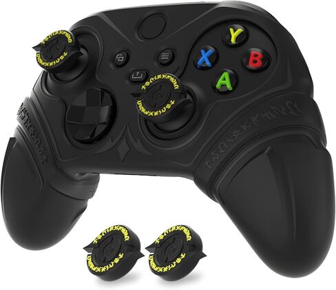 غطاء تحكم السيليكون Playvital لسلسلة Xbox Series X/S مع قبعة وملصقات Thumbstick- RUTERS EDITION SLIP GIRP SNOW ، واقي مقاوم للصدمة لوحدة التحكم اللاسلكية Xbox Core (أبيض) in Kuwait