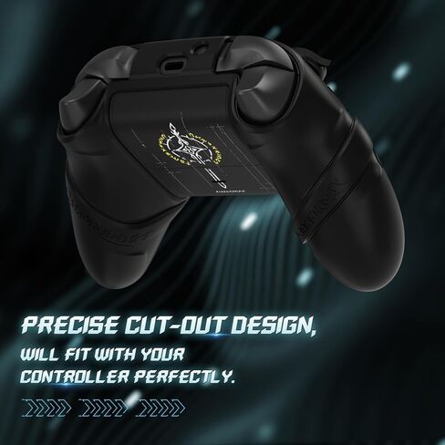 غطاء تحكم السيليكون Playvital لسلسلة Xbox Series X/S مع قبعة وملصقات Thumbstick- RUTERS EDITION SLIP GIRP SNOW ، واقي مقاوم للصدمة لوحدة التحكم اللاسلكية Xbox Core (أبيض) in Kuwait