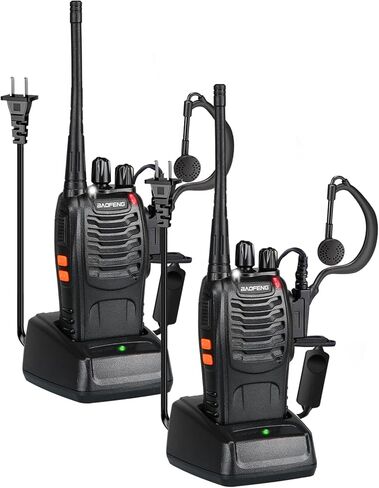 Baofeng 888s Walkie Talkies للبالغين Walkie Talkies للبالغين 16 قناة احترافية الراديو المحمول （6pc） (أسود) in Kuwait