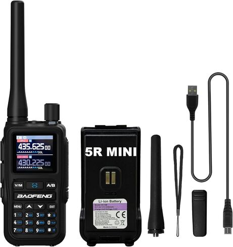 Baofeng UV-5R Mini ثنائية الراديو البرتقالي BF-5R MINI Walkie Talkie Bluetooth الطاقة القابلة للتعديل نسخ التردد الحجم الصغير 999 النوع C من النوع الأربعة ألوان لحم الخنزير المحمول (الأخضر) in Kuwait