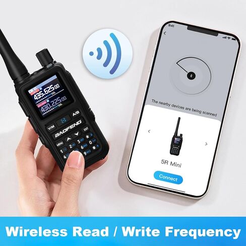 Baofeng UV-5R Mini ثنائية الراديو البرتقالي BF-5R MINI Walkie Talkie Bluetooth الطاقة القابلة للتعديل نسخ التردد الحجم الصغير 999 النوع C من النوع الأربعة ألوان لحم الخنزير المحمول (الأخضر) in Kuwait