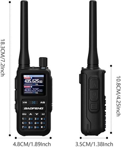 Baofeng UV-5R Mini ثنائية الراديو البرتقالي BF-5R MINI Walkie Talkie Bluetooth الطاقة القابلة للتعديل نسخ التردد الحجم الصغير 999 النوع C من النوع الأربعة ألوان لحم الخنزير المحمول (الأخضر) in Kuwait