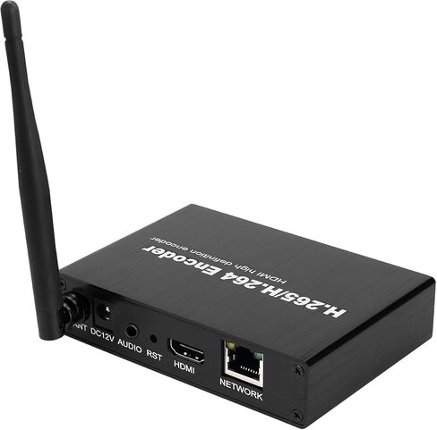EXVIST H.265 1080P HDMI Video Encoder HDMI to IP Encoder W/SD Card Slot Max. 128G DDNS HTTP RTSP TS HLS Compatible with ONV/HK Private Protool for CCTV Surveillance in Saudi Arabia