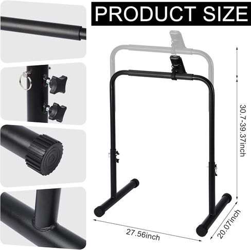Leinuosen 24.4 Inch Wide Handle Bar for Walking Pad Only with Phone Holder Adjustable Handrail Height from 30.7 to 39.37 Inch Comfortable Grip Stainless Steel Frame Overbold Stable in Saudi Arabia