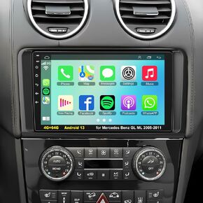 GPS Navi Car Radio for Mercedes Benz GL ML Class W164 X164 ML350 ML500 ML280 GL320 GL350 GL450 2005-2011 ، دعم carplay/Android Auto ، 9 " in Kuwait